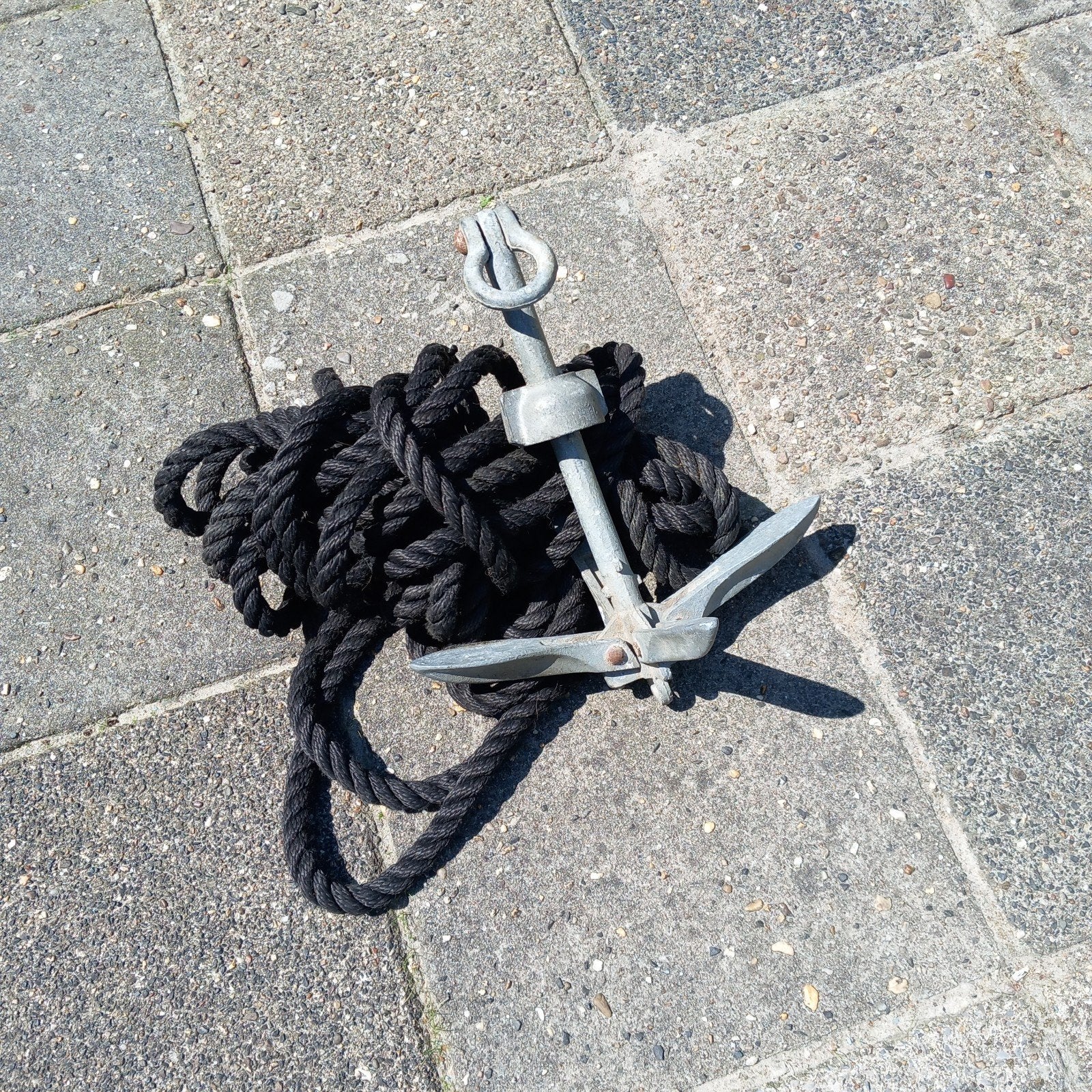 Klap anker anker met 11 meter touw., Watersport en Boten, Ophalen