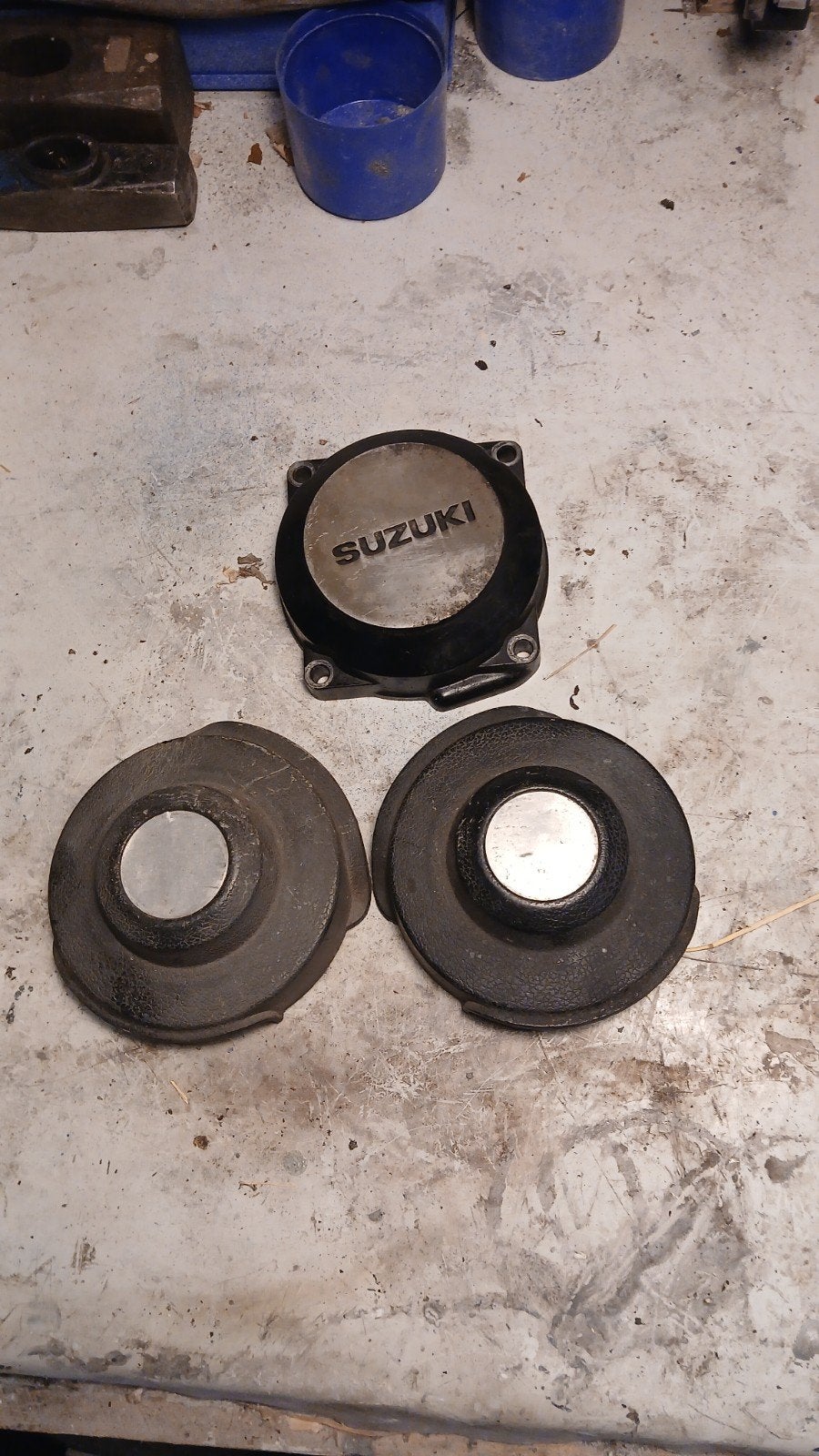 Suzuki GS850/1000 pivot covers 47191/47291 + GS550 deksel, Ophalen of Verzenden, Gebruikt