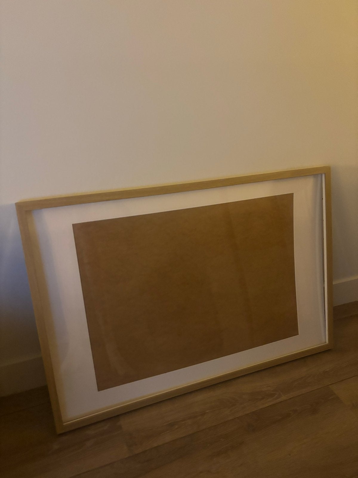 IKEA Rödalm fotolijst 93x63 cm met passe-partout, Ophalen, Beige, Zo goed als nieuw, Fotolijst