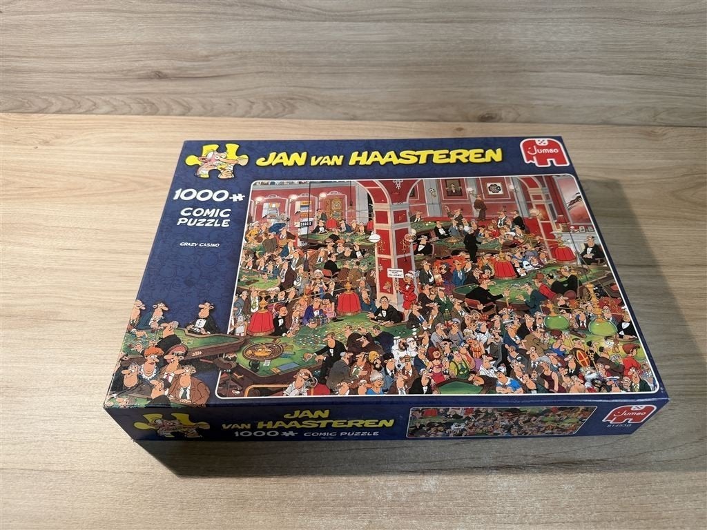 Jan van Haasteren - crazy casino - 1000 stuks - s6293, Verzenden, 500 t/m 1500 stukjes, Zo goed als nieuw
