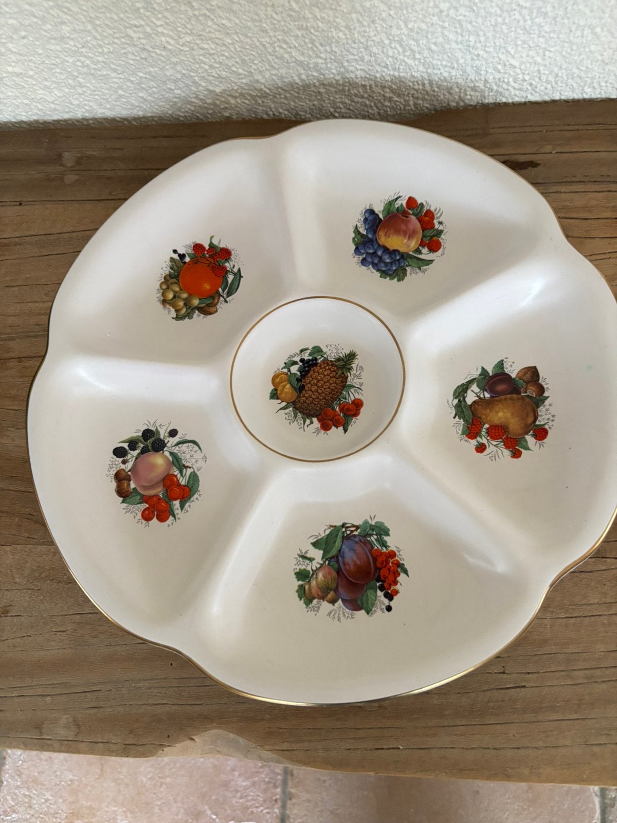 6 vaks hapjesschaal., Antiek en Kunst, Ophalen of Verzenden