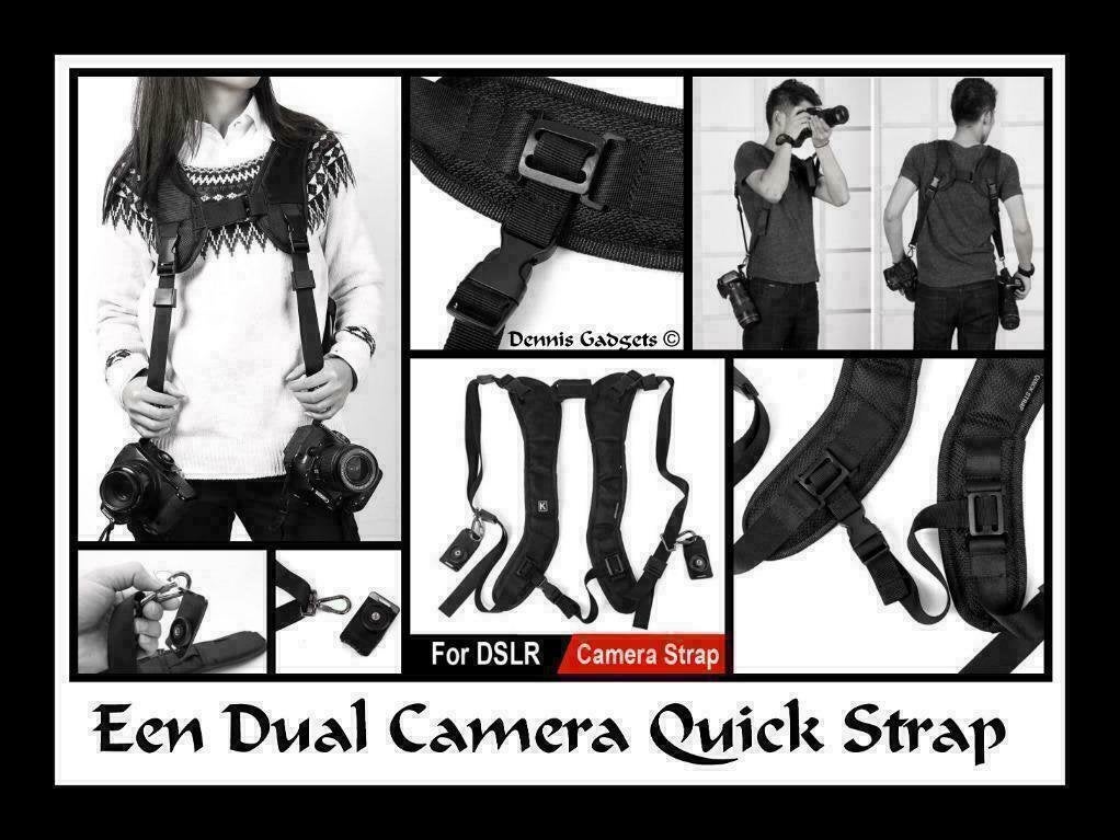 Dennis Gadgets :Camera Single of Dual Quick strap, Ophalen of Verzenden, Nieuw, Overige typen