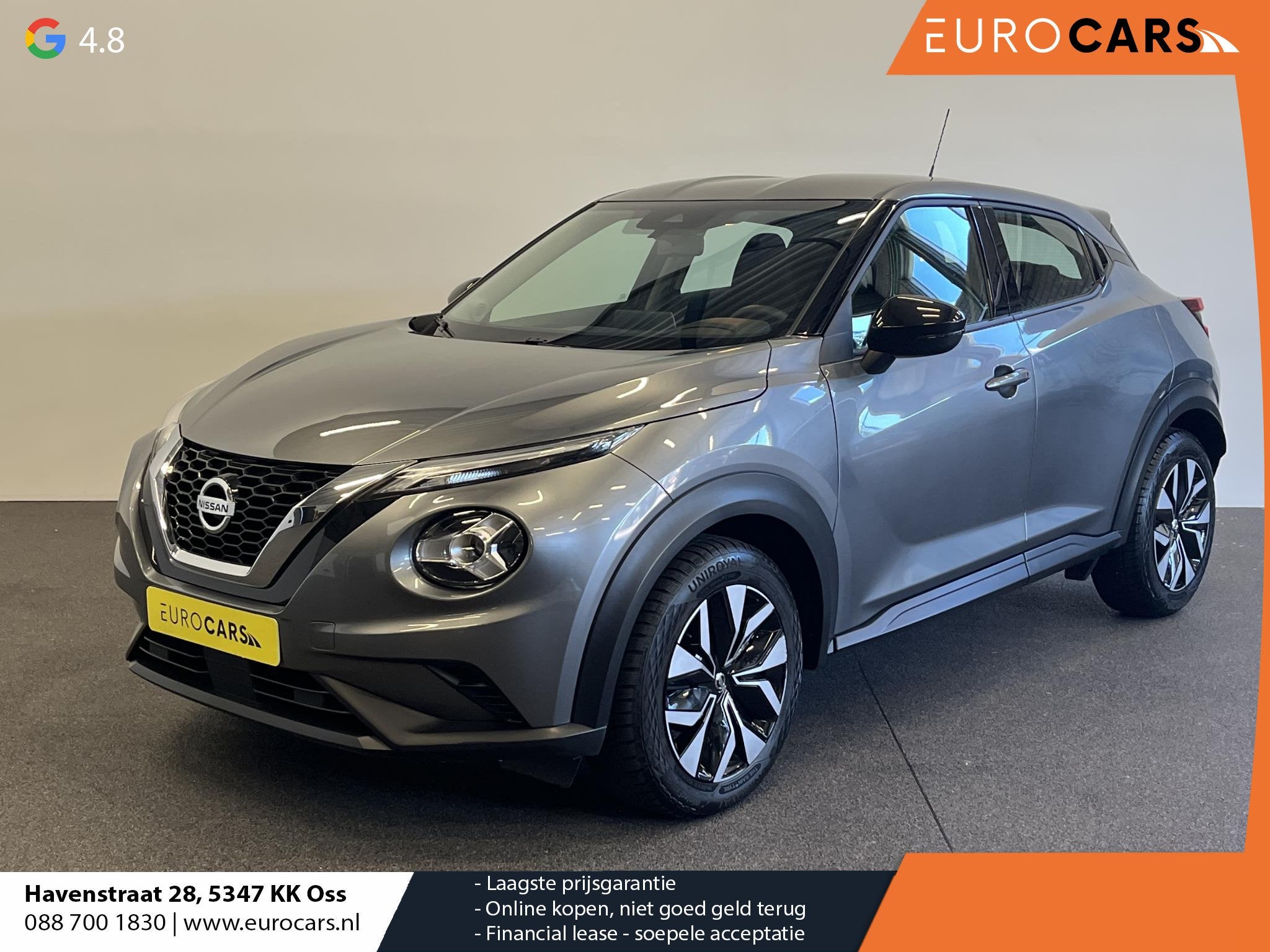Nissan Juke 1.0 DIG-T 114pk Automaat Business Edition Naviga, Auto's, Stof, Gebruikt, Euro 6, Bedrijf
