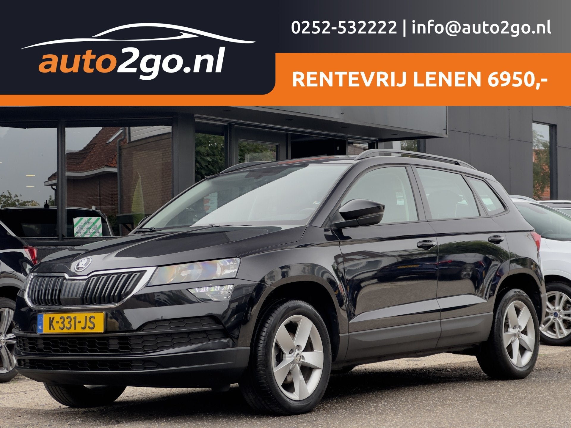 Skoda Karoq 1.0 TSI EDITION DESIGNO-INT NAVI AIRCO APPLE-CAR, Auto's, Voorwielaandrijving, Dealer onderhouden, Gebruikt, Euro 6