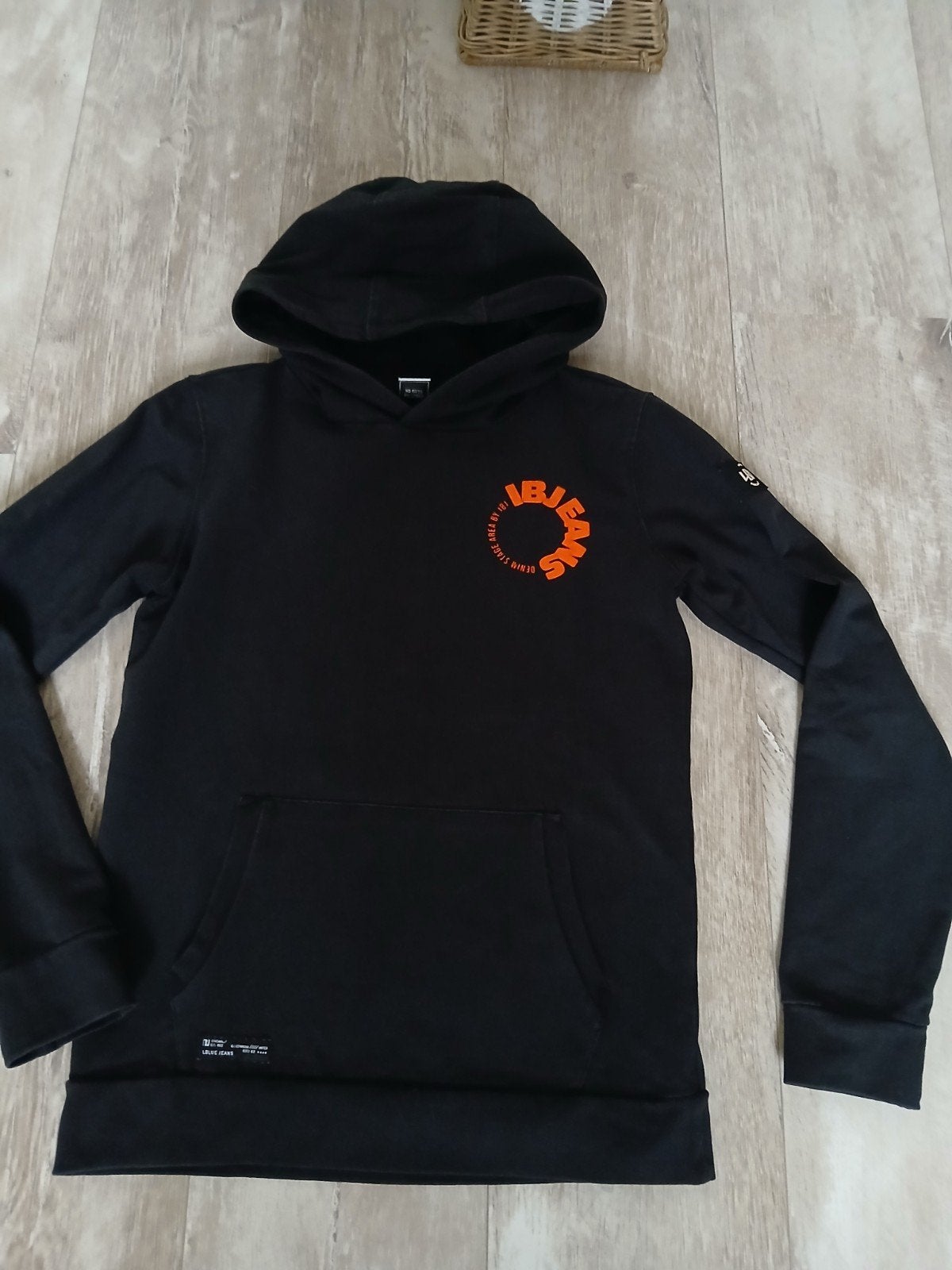 Indian Blue Jeans Hoodie Zwart Maat 14/164, Trui of Vest, Ophalen of Verzenden, Zo goed als nieuw, Jongen