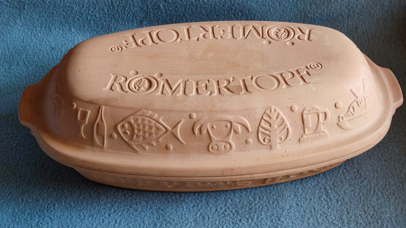 Mooie Römertopf Bay 114 - glazuur bodem -  L37xB21xH13 cm, Ophalen of Verzenden, Nieuw, Steen/keramiek