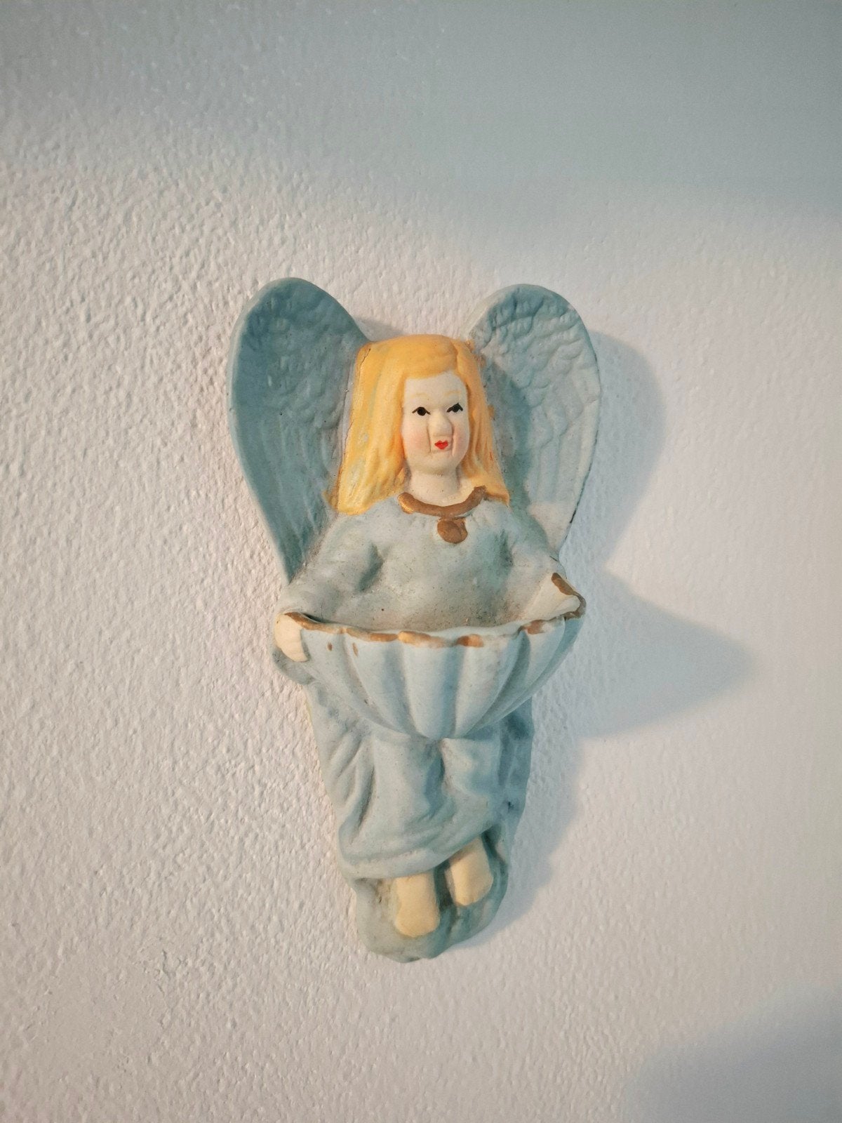 Wijwaterbakje met engel, Antiek en Kunst, Ophalen of Verzenden