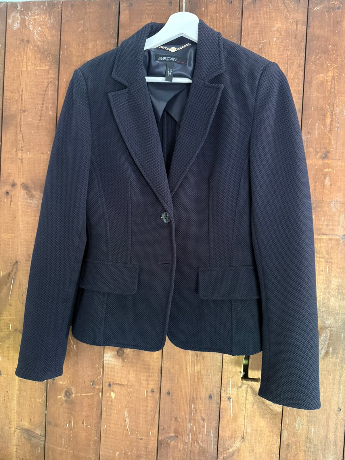 Marccain donkerblauw jasje maat 38, Ophalen of Verzenden, Nieuw, Blauw