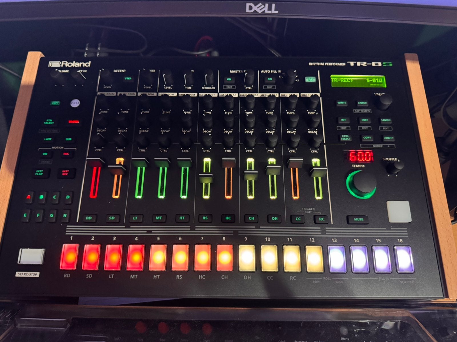 Roland TR-8s + Headliner stand + Decksaver, Ophalen of Verzenden, Zo goed als nieuw, Roland