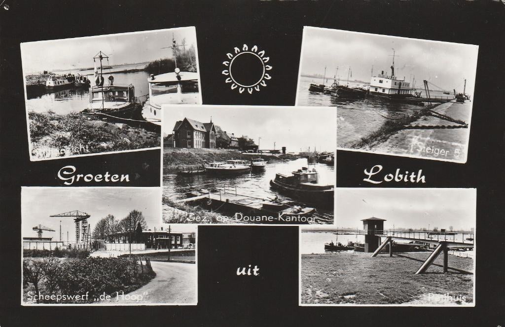 LOBITH Rijnzicht Scheepswerf Douane Steiger Groeten, Verzenden, 1980 tot heden, Gelopen, Gelderland