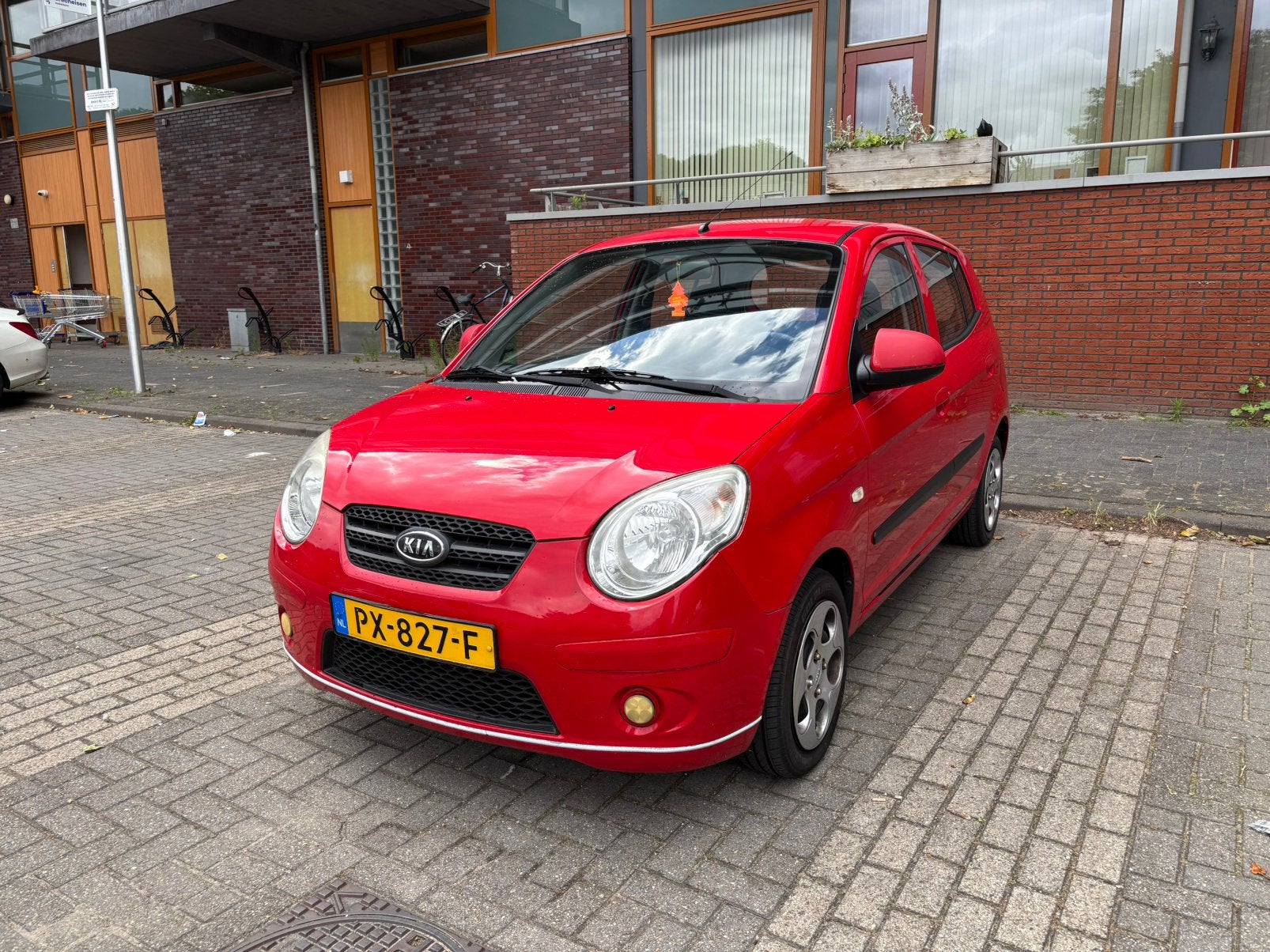 Kia Picanto 1.1 Rood 2009 - 141.xxx km - Rijdt super goed!, Particulier, Picanto, Rood, Te koop