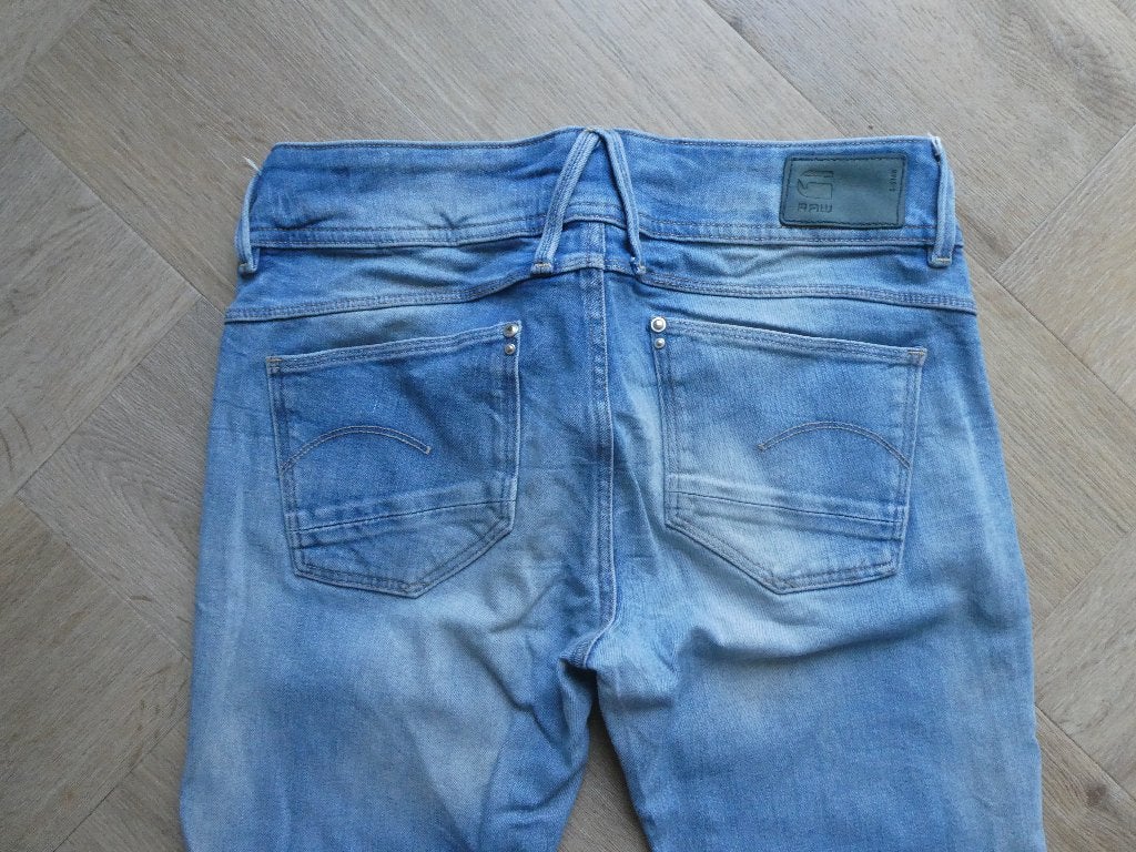 Gstar Lynn Mid Skinny wmn spijkerbroek maat ??-32, Blauw, Ophalen of Verzenden, Zo goed als nieuw, W28 - W29 (confectie 36)