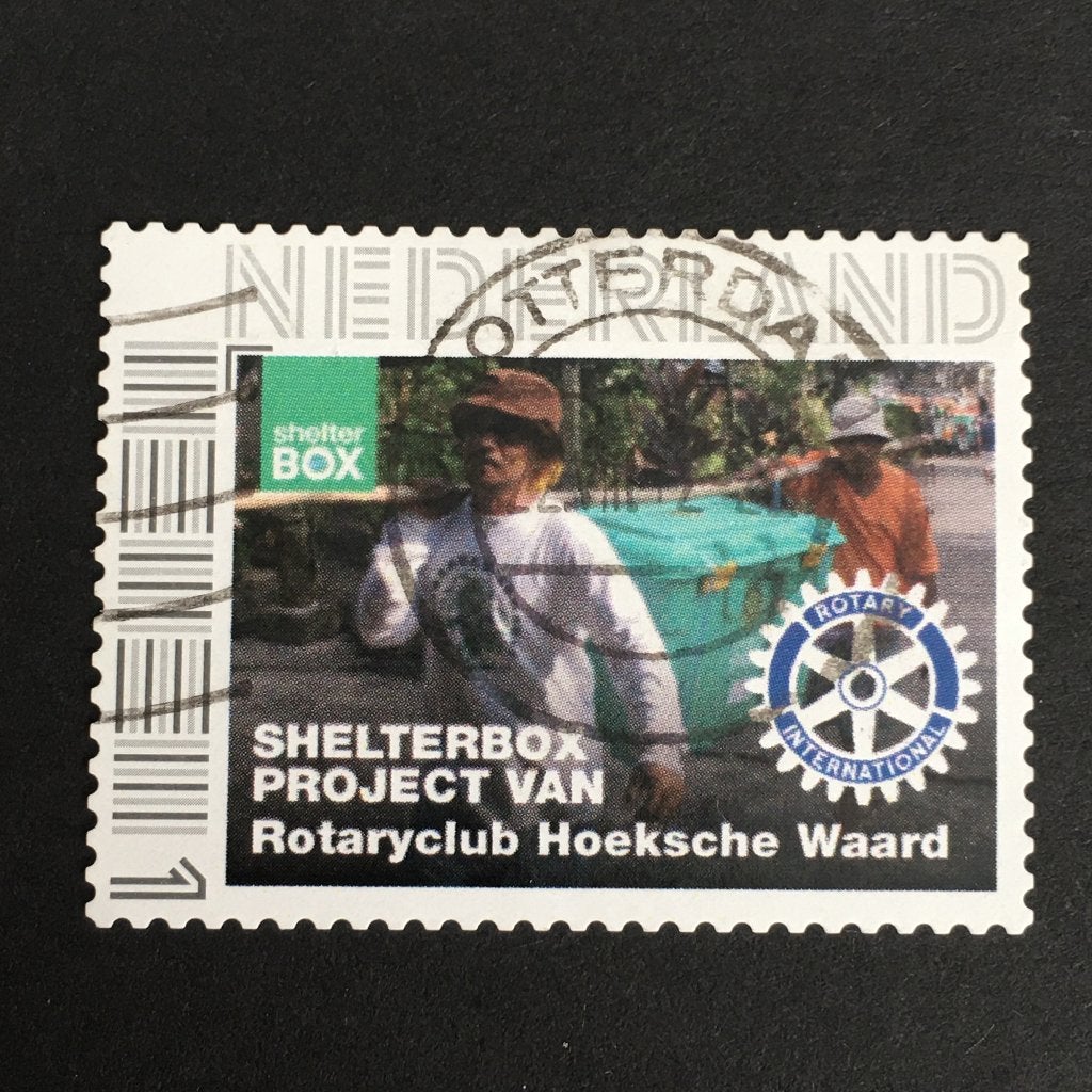 JNN 2594 Persoonlijke - Rotary, shelterbox - gestempeld, Ophalen of Verzenden, Na 1940, Gestempeld