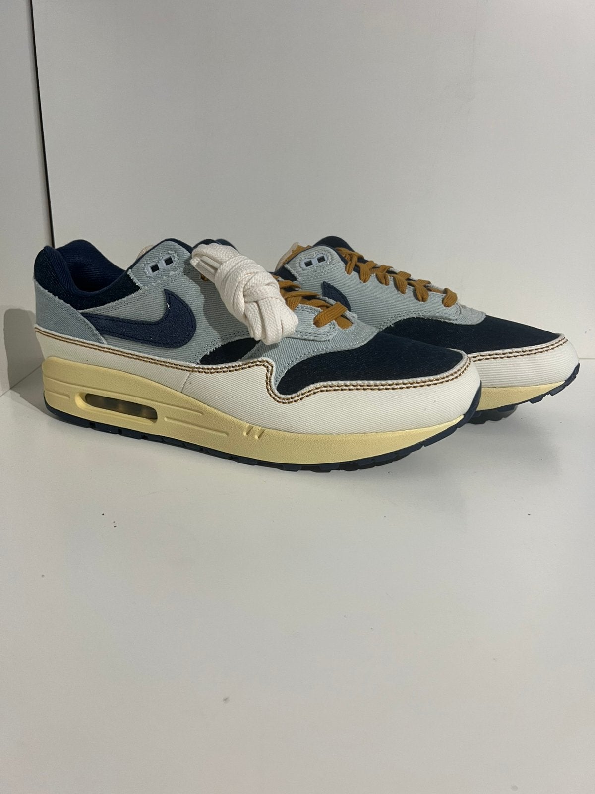 Nike Air Max 1 Denim Aura, Kleding | Heren, Overige kleuren, ., Nieuw, Ophalen of Verzenden