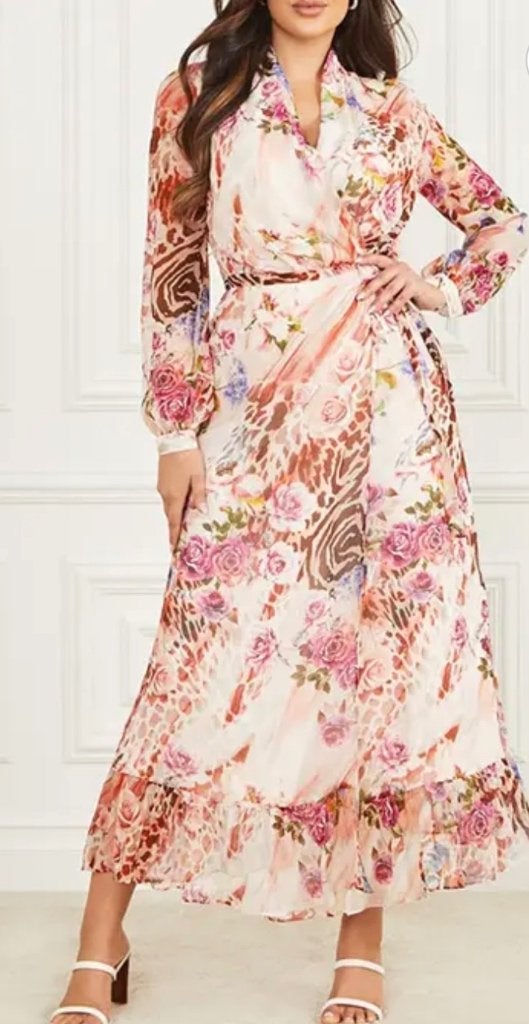 Prachtige lange Marciano by GUESS omslagjurk maat 38, NIEUW!, Overige kleuren, Verzenden, Nieuw, Bruidsmeisjeskleding