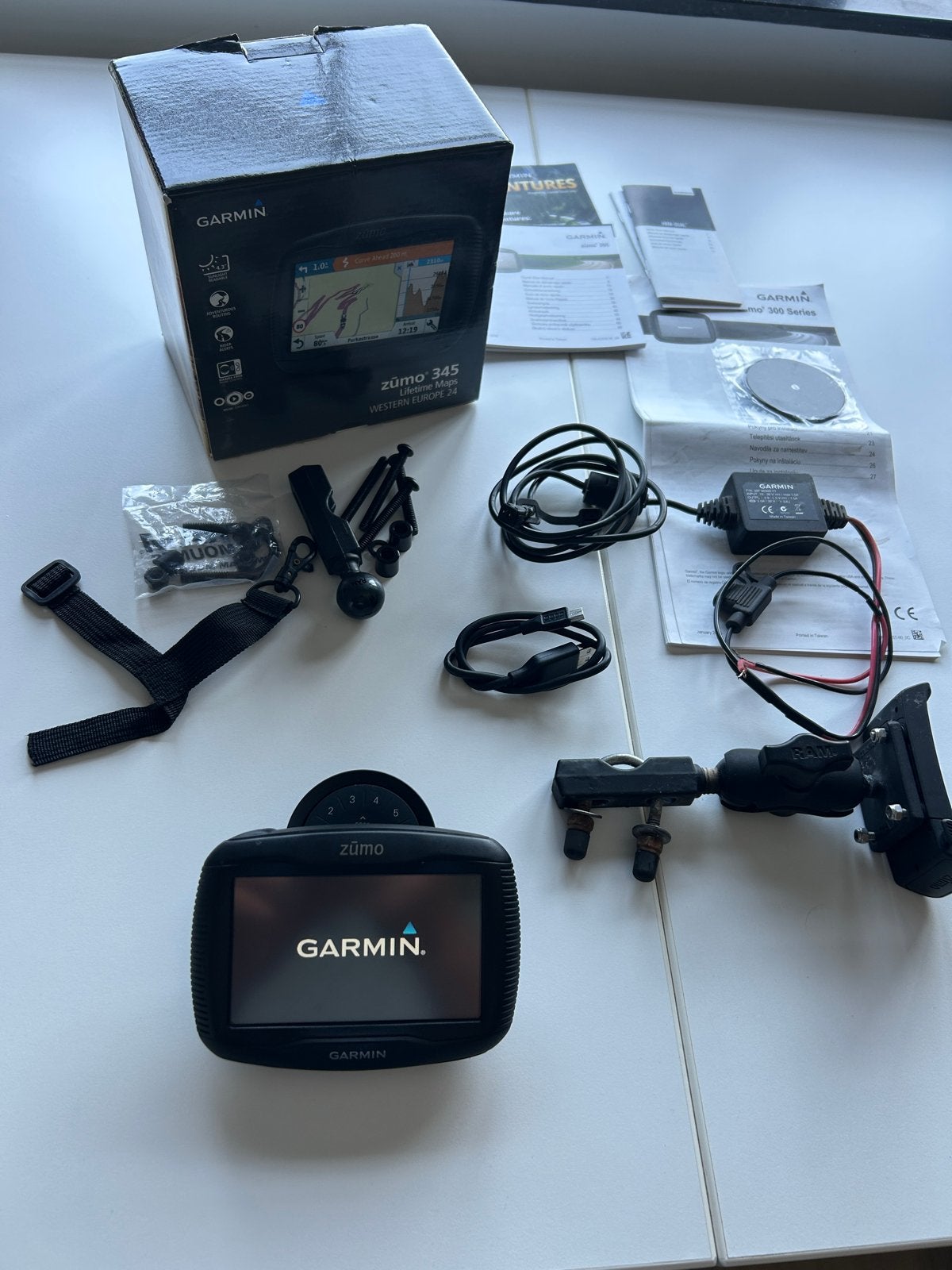 Garmin Zumo 345 navigatiesysteem voor motor, Ophalen, Gebruikt