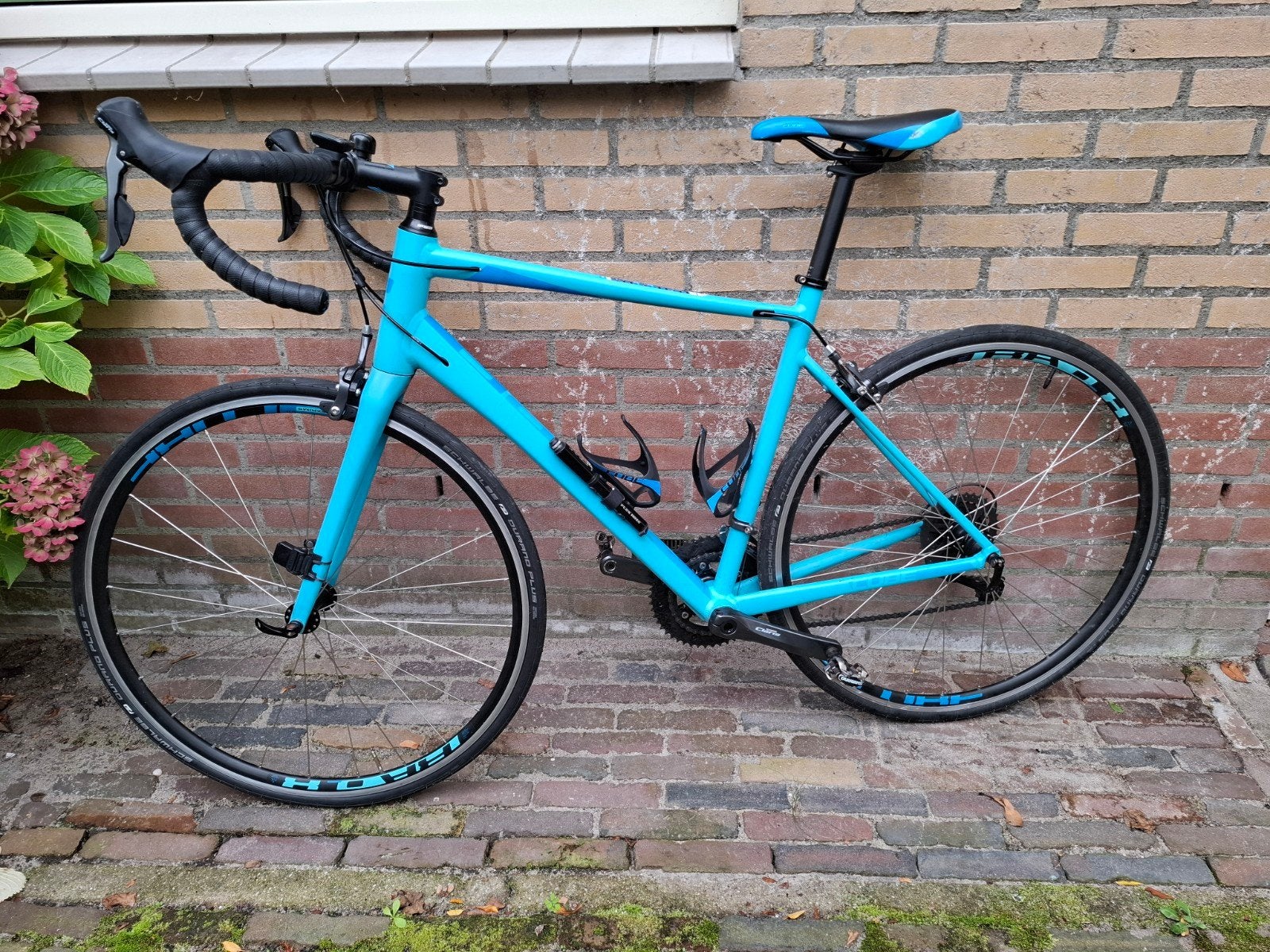 Cube Axial Dames Racefiets - Lichtblauw, 28 inch, Gebruikt, Velgrem, Aluminium