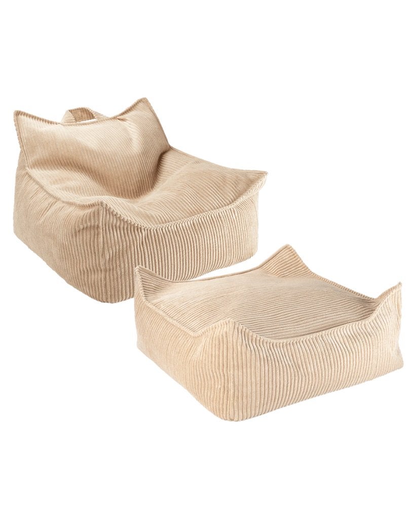 Kinderzitzak + Poef Corduroy Suiker Bruin Wigiwama, Nieuw, Ophalen of Verzenden, Nometnu street 135A Daugavpils, LV-5414 LATVIA