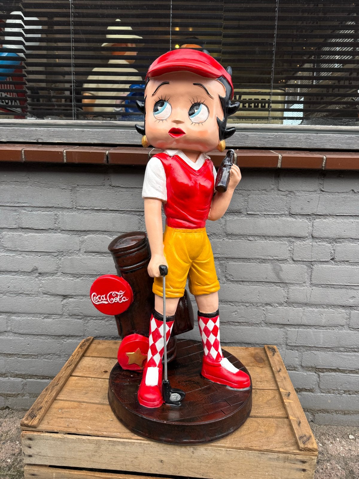 Betty Boop Golf Coca-Cola Beeld - Uniek Verzamelobject, Ophalen, Zo goed als nieuw