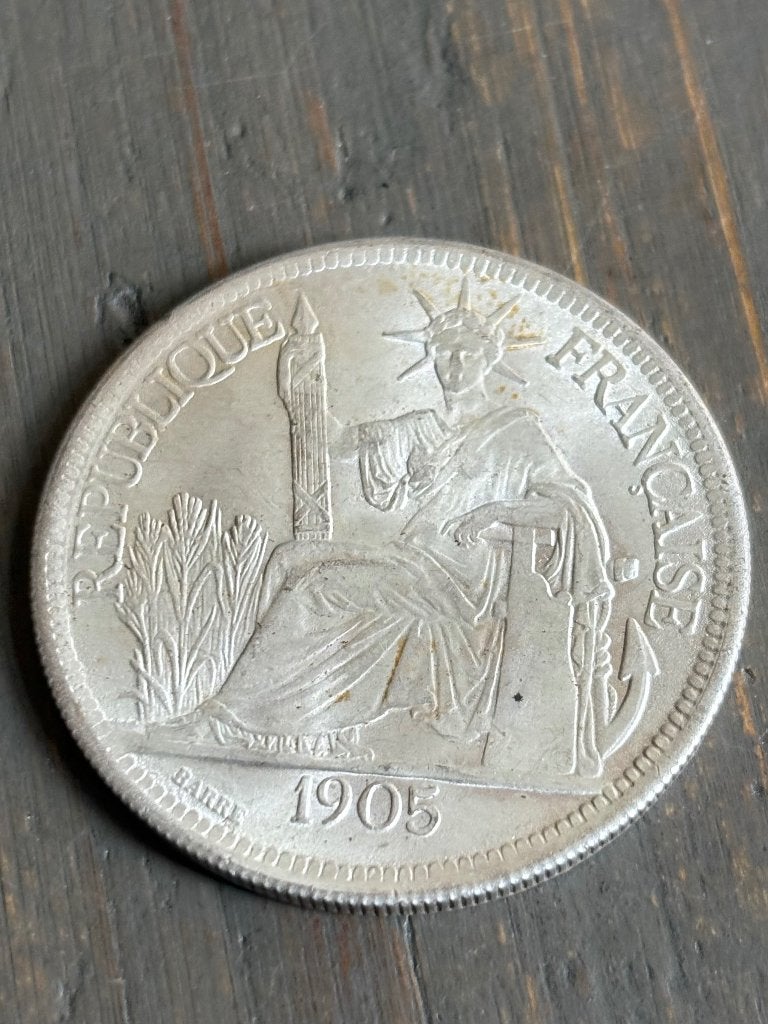 Kopie munt Indochina, Ophalen of Verzenden, Zuid-Azië, Losse munt