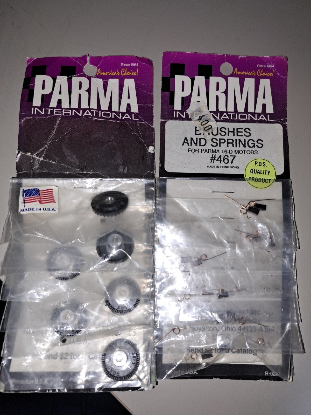 Parma tandwielen en koolborstels voor 16D motoren (6x), Ophalen of Verzenden