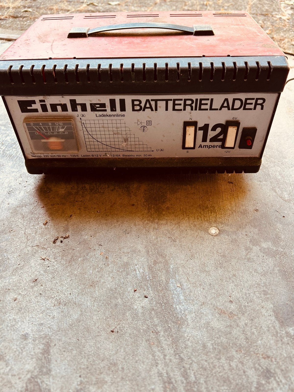 Einhell Batterijlader 6V/12V - Oplader voor autoaccu's, Ophalen of Verzenden, Gebruikt, Overige automerken