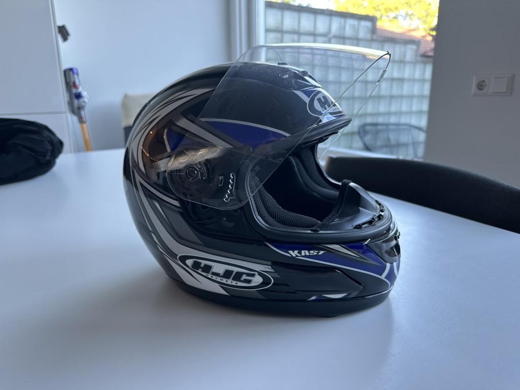 HJC Helm blauw XS (54cm), Motoren, XS, Dames, HJC, Ophalen of Verzenden