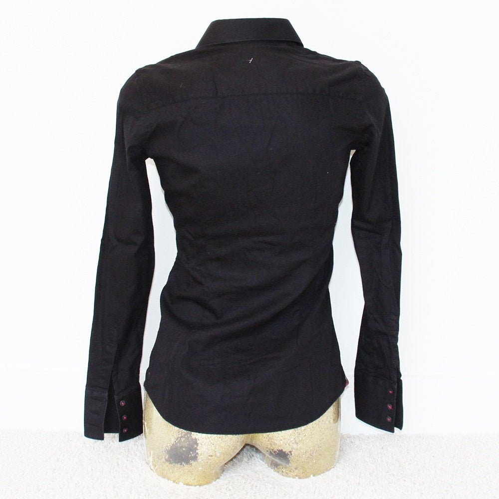 Mooie Cavallaro Napoli Blouse Stretch (Maat 34) - 87 € 50,-, Zwart, Cavallaro Napoli, Ophalen of Verzenden, Zo goed als nieuw