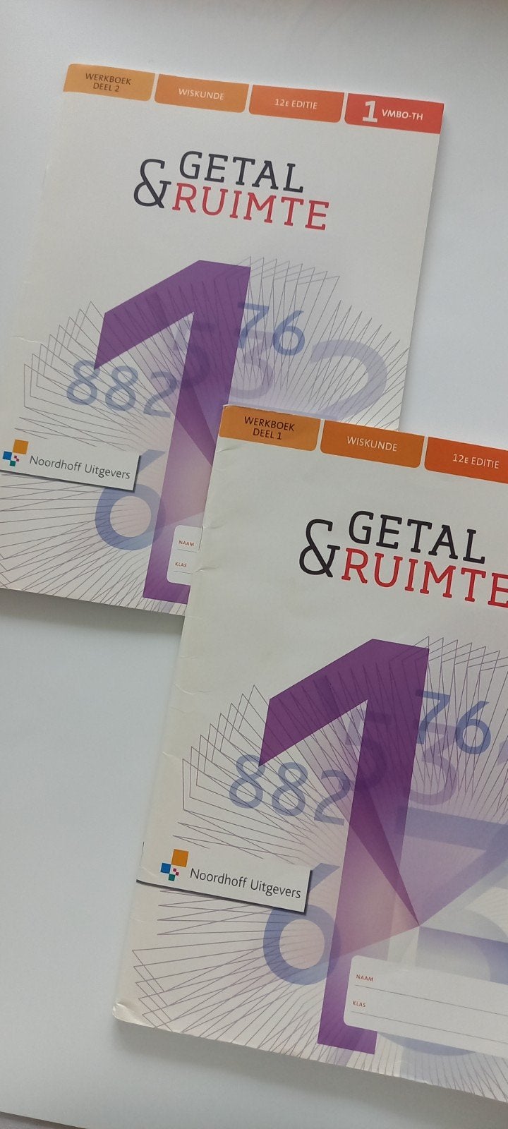 Getal & Ruimte Wiskunde Werkboeken VMBO-TH Deel 1 & 2, Boeken, Schoolboeken, Ophalen of Verzenden, Gelezen, VMBO, Wiskunde A