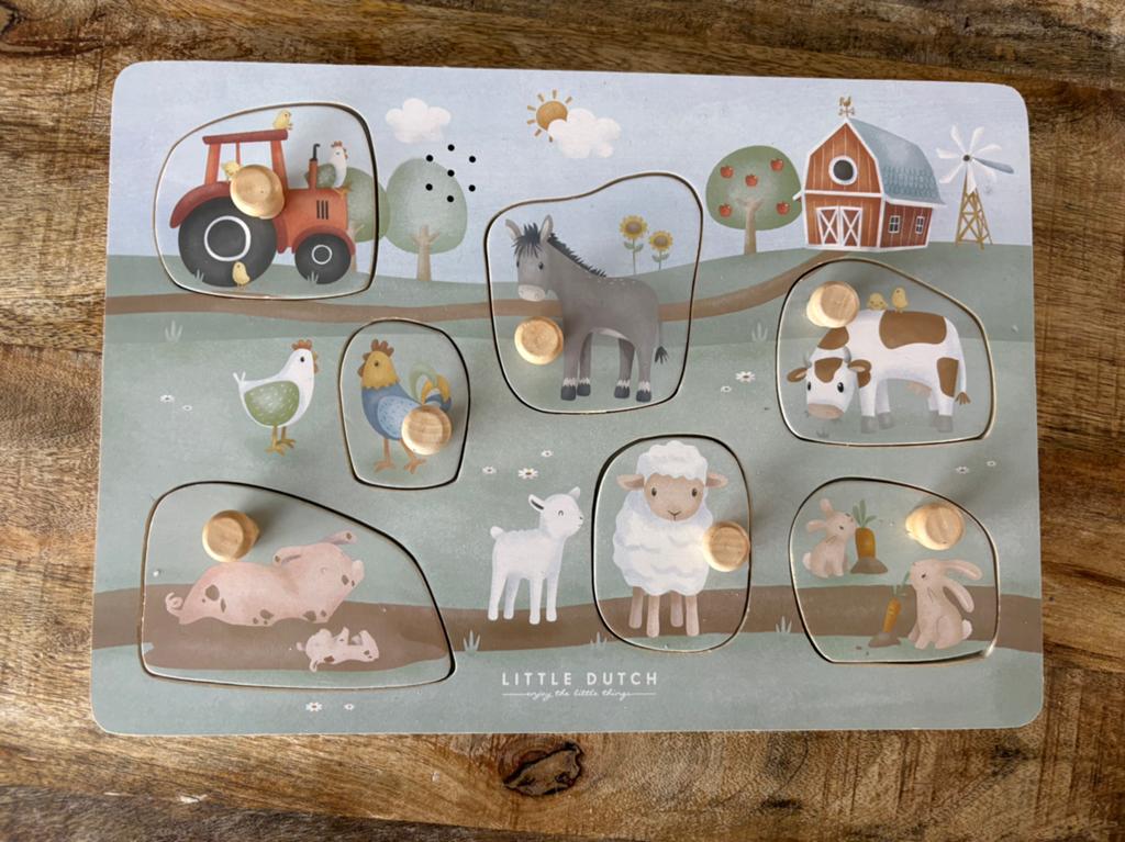 Little dutch little farm geluidenpuzzel - zo goed als nieuw, Ophalen of Verzenden, Zo goed als nieuw, 6 maanden tot 2 jaar