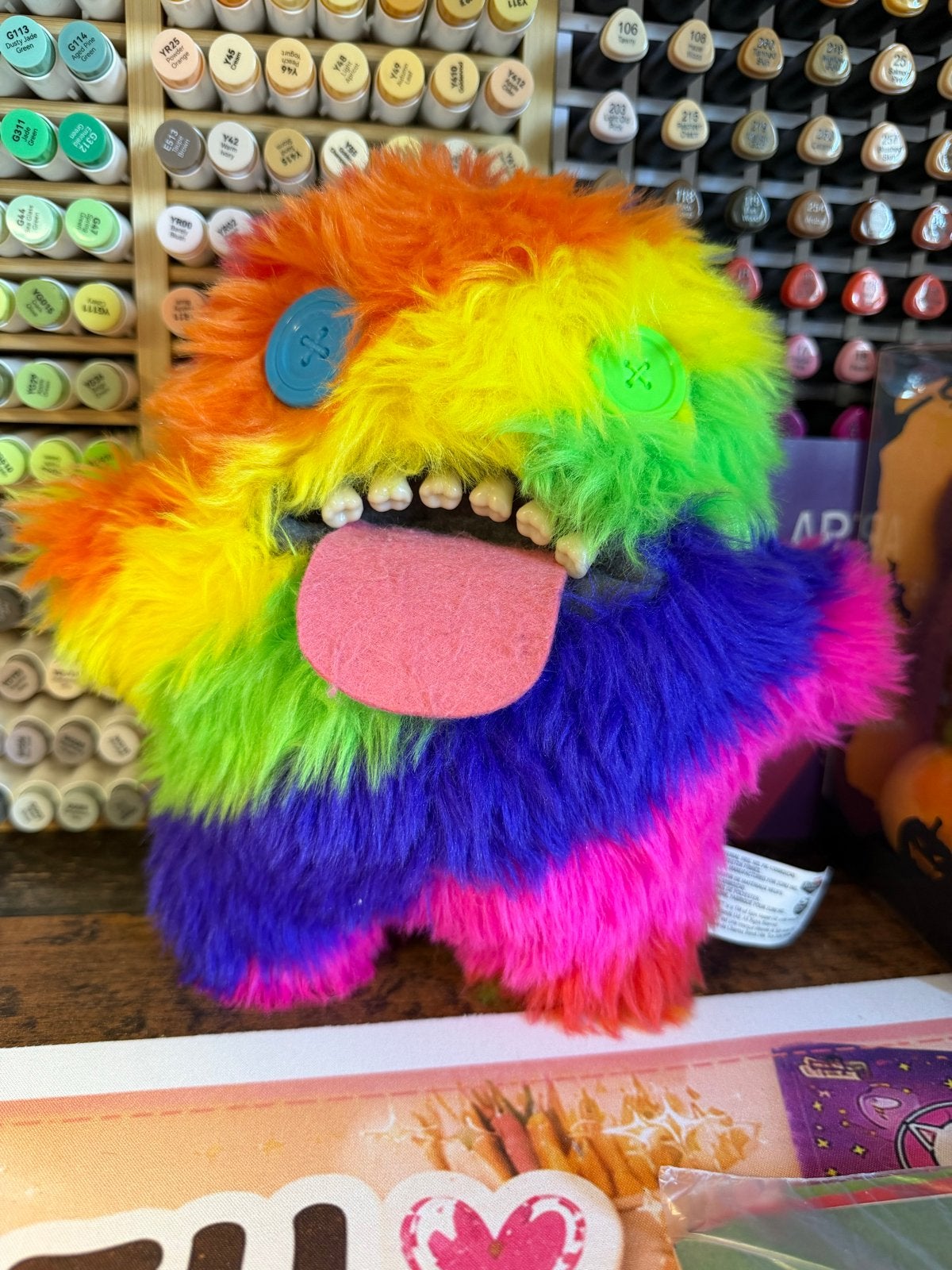Fuggler Funny Ugly Monster Regenboog Pluche Knuffel, Kinderen en Baby's, Overige merken, Overige typen, Middelgroot (20 tot 80 cm)