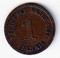 1  pfennig  1894  A  Duitsland. km. 10, Ophalen of Verzenden, Duitsland, Losse munt