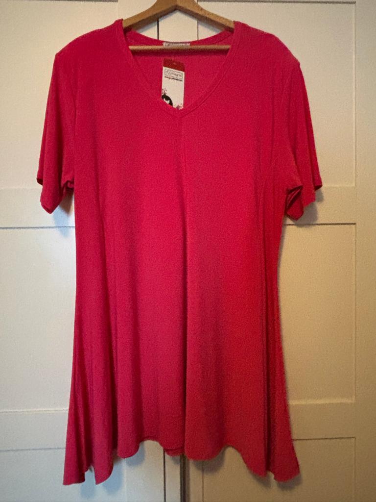 Magna travelstof roze tuniek Maat 50/ 52/54, Ophalen of Verzenden, Nieuw, Roze, Blouse of Tuniek
