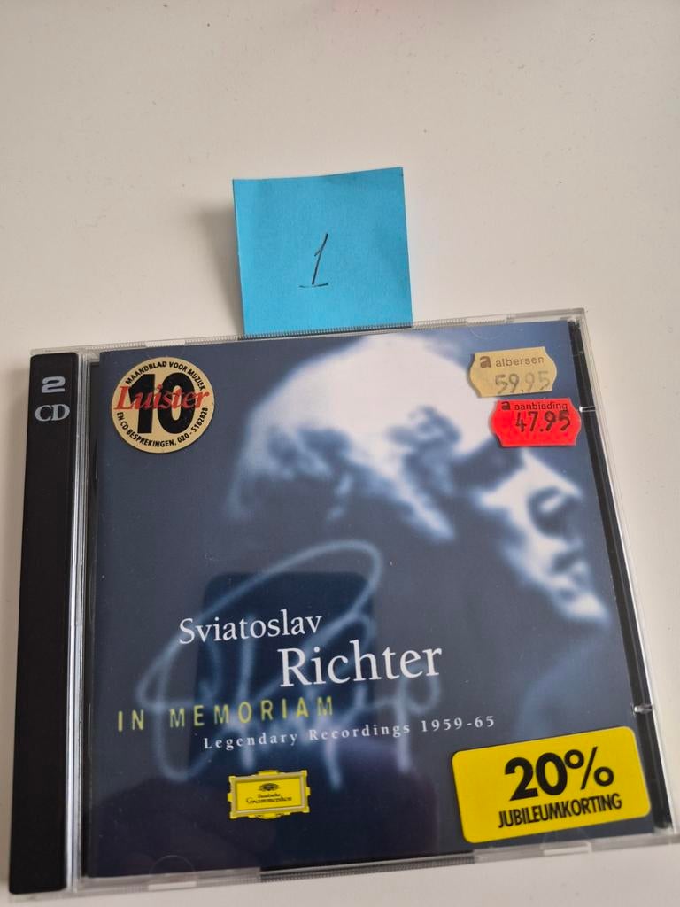 Sviatoslav Richter - In Memoriam (2CD Boxset), Boxset, Modernisme tot heden, Ophalen of Verzenden, Zo goed als nieuw