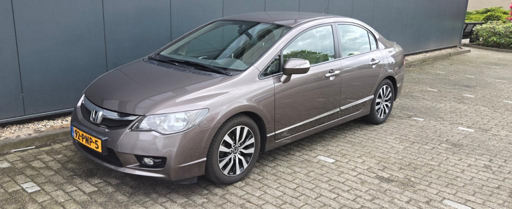 Honda Civic 1.3 Vtec Hybrid 4DR C-tr. 2011 Grijs, Auto's, Honda, Stof, Beige, Origineel Nederlands, Bedrijf