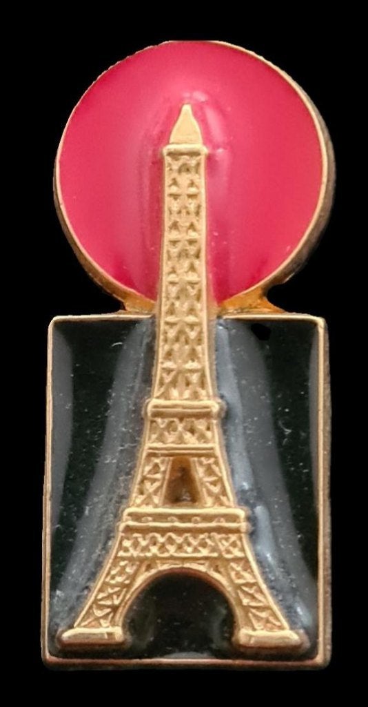 Eiffeltoren Parijs met rode zon pin, Verzamelen, Speldjes, Pins en Buttons, Verzenden, Nieuw, Stad of Land, Speldje of Pin