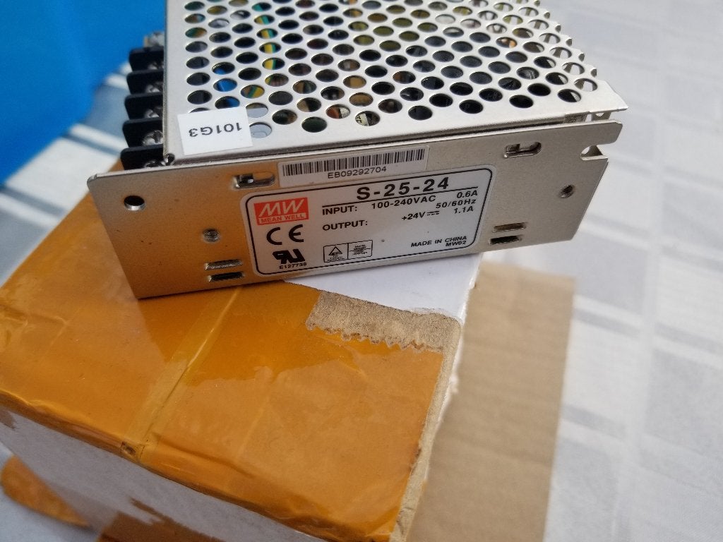 Mean Well S-25-24 Voeding (24V - 1.1A - 25W), Ophalen of Verzenden, Nieuw