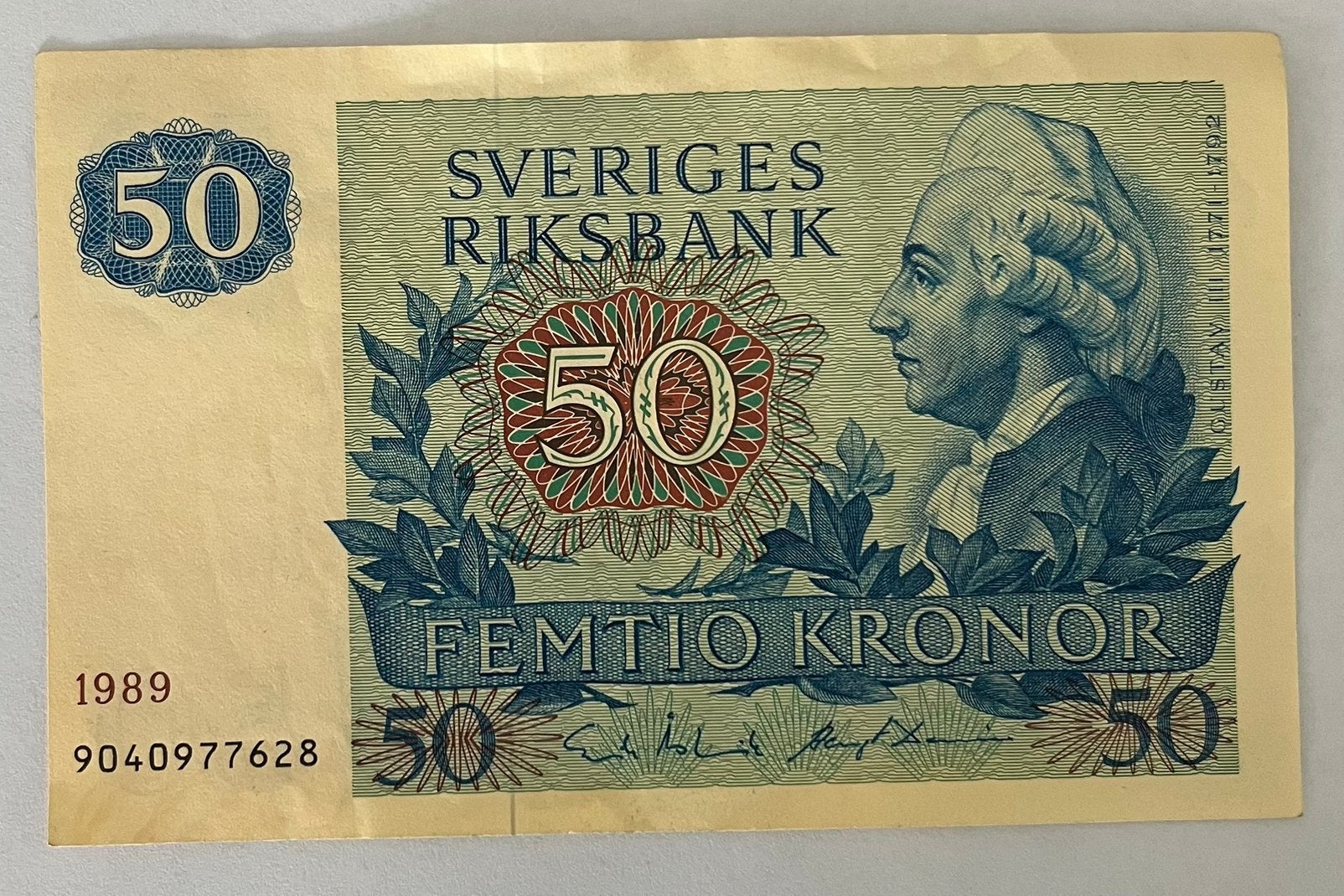 Zweden 50 Kroon 1989 lichtgebruikte staat, Verzenden, Overige landen, Los biljet
