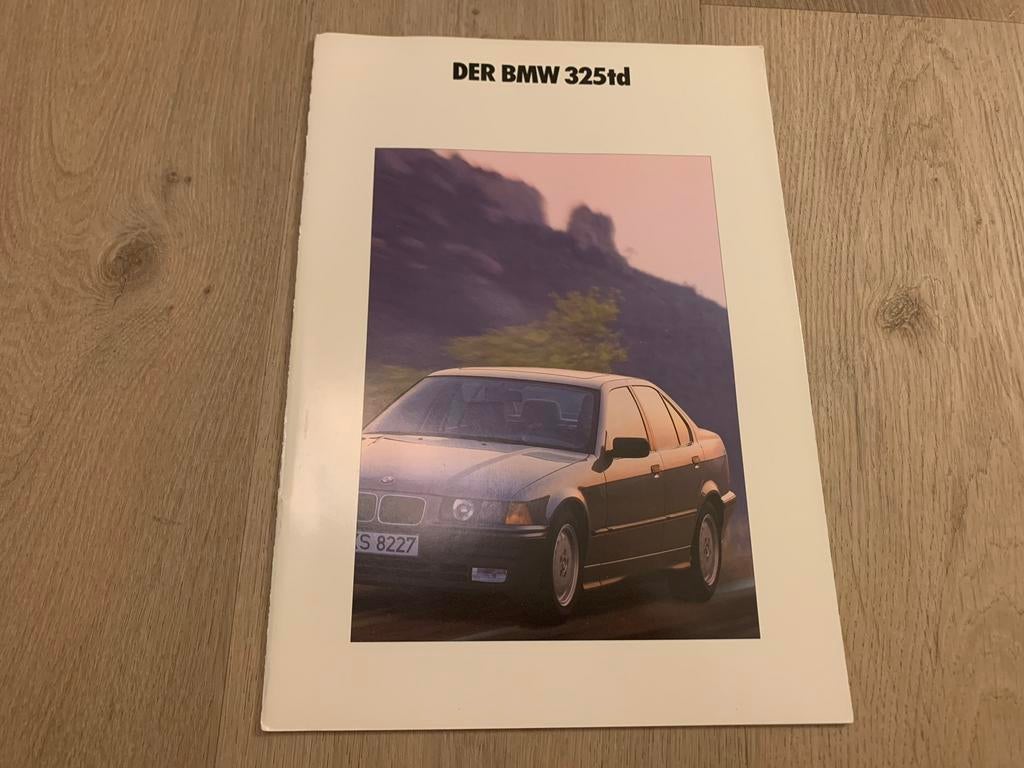 Folder BMW 3-serie 325 td (E36) 1991, Ophalen of Verzenden, Zo goed als nieuw, BMW