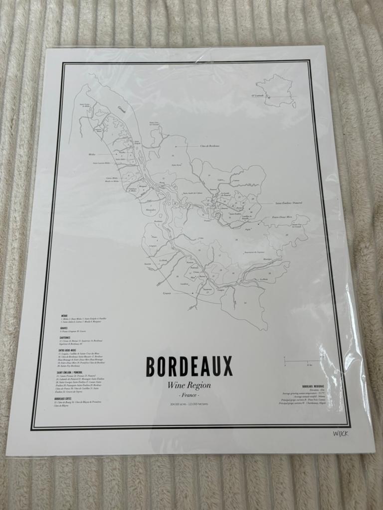 Wijck Bordeaux, Verzenden, Nieuw, Minder dan 50 cm, Foto of Poster