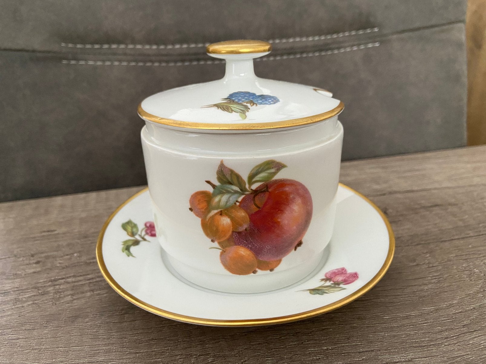 Jam/Compote Schaaltje met een Bordje, Ophalen of Verzenden
