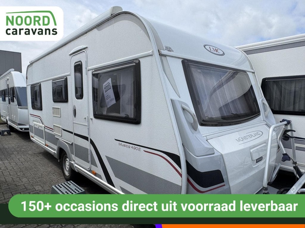 Lmc MUNSTERLAND MUSICA 490 E, ENKELE BEDDEN, RONDZIT, MOVER, Caravans en Kamperen, Caravans, Mover, Rondzit, Bedrijf, LMC en Münsterland