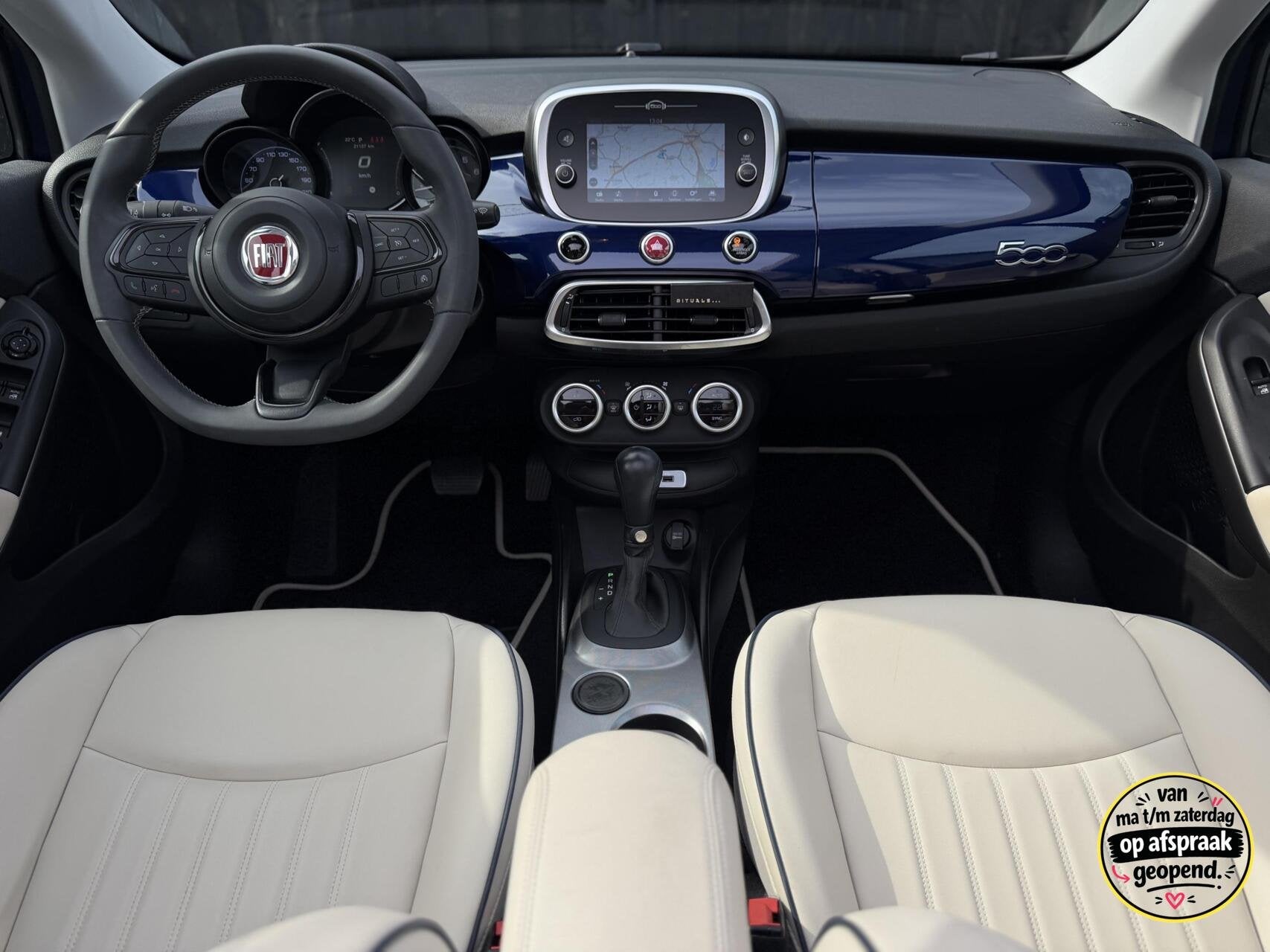 Fiat 500 X 1.5 Hybrid Yacht Club Capri Cabrio| 1 eigenaresse, 1380 kg, Gebruikt, 4 cilinders, 500X