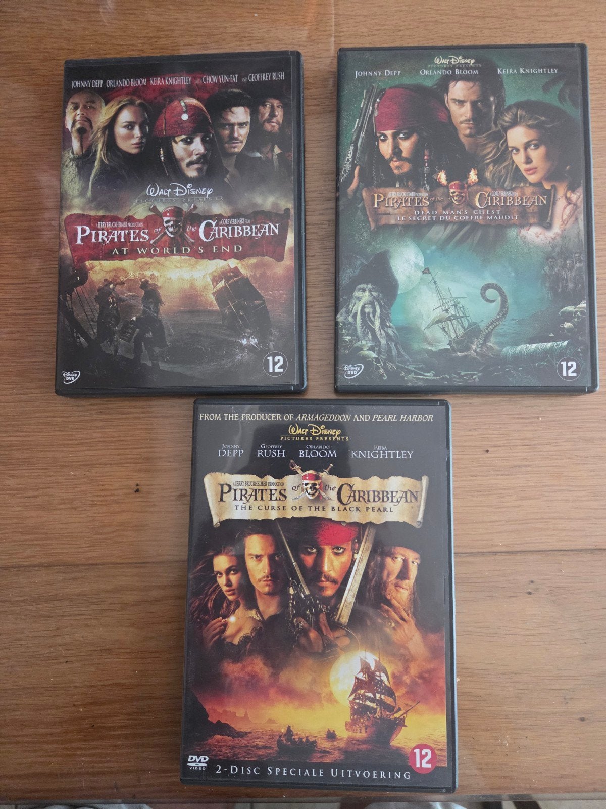 Pirates of the Caribbean DVD (3 films), Nederlands, Ophalen of Verzenden, Inclusief doosje, Vanaf 12 jaar