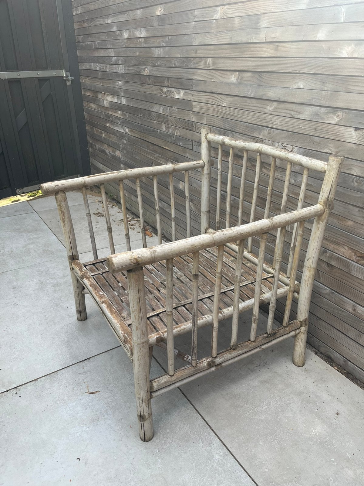 Ibiza outdoor stoel bamboe, Ophalen, Gebruikt, Overige materialen