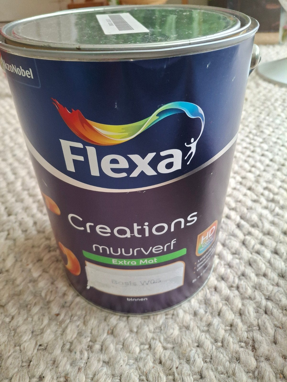 Flexa creations  muurverf 5 liter ., Ophalen, Nieuw, Groen