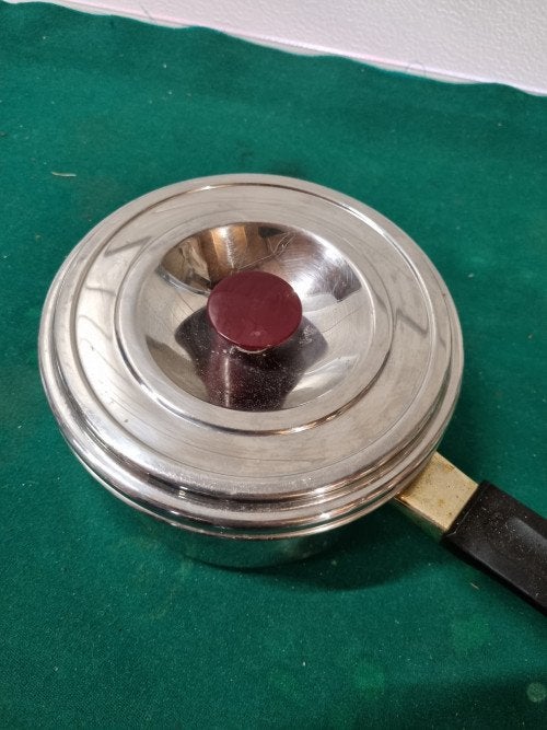 Steelpan met deksel 18/10, Ophalen of Verzenden, 'T Olde Gre-j, Info@toldegrej.nl, Endepoelstraat 20f Didam