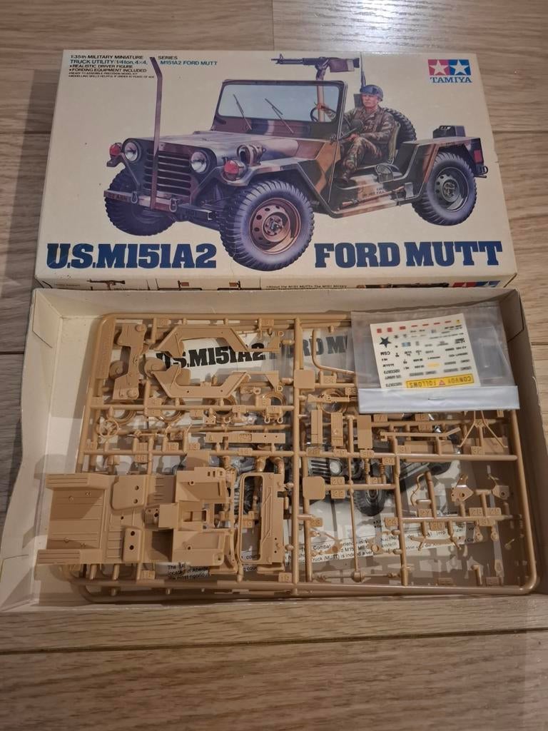 Bouwdoos M151A2 Ford Mutt, Ophalen of Verzenden, Groter dan 1:32, Auto, Overige merken