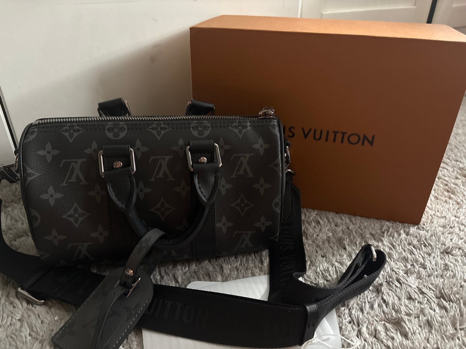 Louis Vuitton Handtas voor vrouwen - Grijs/Zwart, Ophalen of Verzenden, Nieuw, Grijs, Handtas