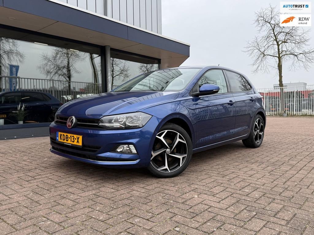 Volkswagen POLO 1.0 TSI | DSG | ACC | Carplay |Climate | PDC, Stof, Gebruikt, 95 pk, Blauw